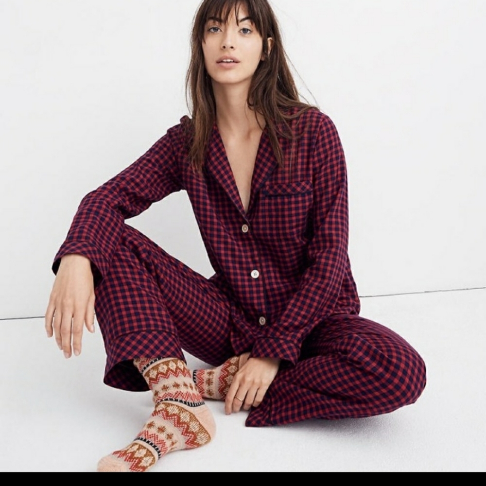 Madewell long sleeve pajama top size s